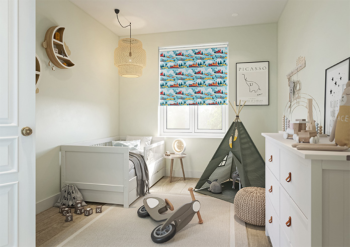 All Aboard, Multi - Twist&Fit Roller Blind - Image 7